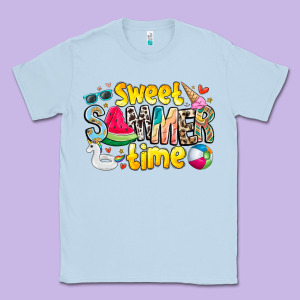 Summer Time Classic Tee Designed By Cowhidedigitalart