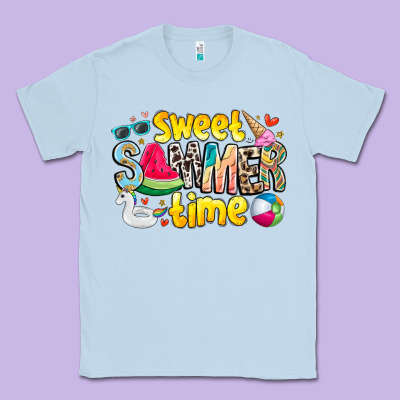 Summer Time Classic Tee Designed By Cowhidedigitalart