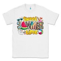White summer time Classic Tee - CowhideDigitalArt