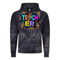 Cloud Black Teacher Flash Vintage Hoodie - LillyAllenDesigns
