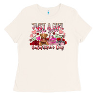 Bone just  girl who loves valentines day Ladies Tee - RacoonDesign