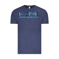 In April We Wear Blue Autism Awareness Vintage Tee | Teevron