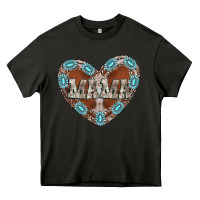 Asphalt mama heart cowhide Heavy Core Tee - CowhideDigitalArt