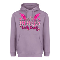 Lavender Not all heroes wear capes Cancer Awareness Heavyweight Hoodie - HowdyJamesFarm
