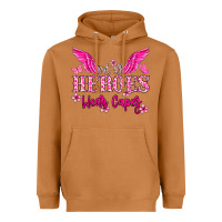 Meerkat Not all heroes wear capes Cancer Awareness Heavyweight Hoodie - HowdyJamesFarm