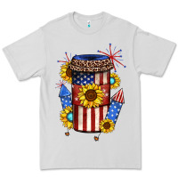 Dove Grey 4th of july coffee cup Premium Tee - JahusDesignShop
