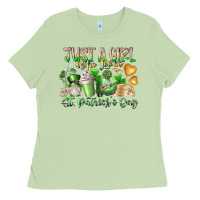Matcha Just a Girl who Loves Saint Patrick's Day Ladies Tee - RacoonDesign