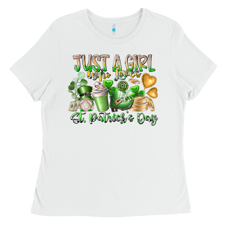 Just A Girl Who Loves Saint Patrick's Day Ladies Tee by RacoonDesign | Teevron