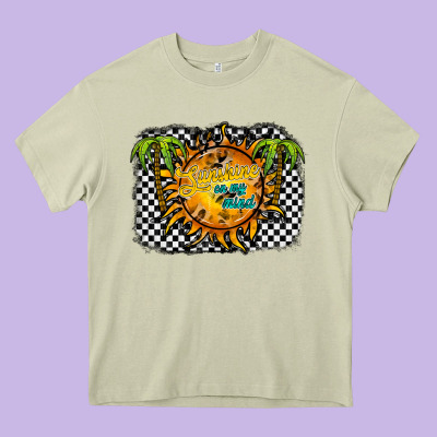 Sunshine On My Mind Heavy Core Tee Designed By Racoondesign