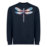 Navy dragonfly Heavyweight Sweatshirt - MaliasSmallBusiness