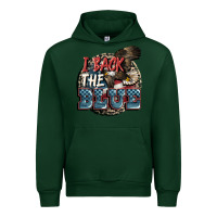 Forest Green I back the blue Urban Hoodie - FaDigitalArtStudio