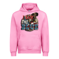 Fuchsia Pink I back the blue Urban Hoodie - FaDigitalArtStudio