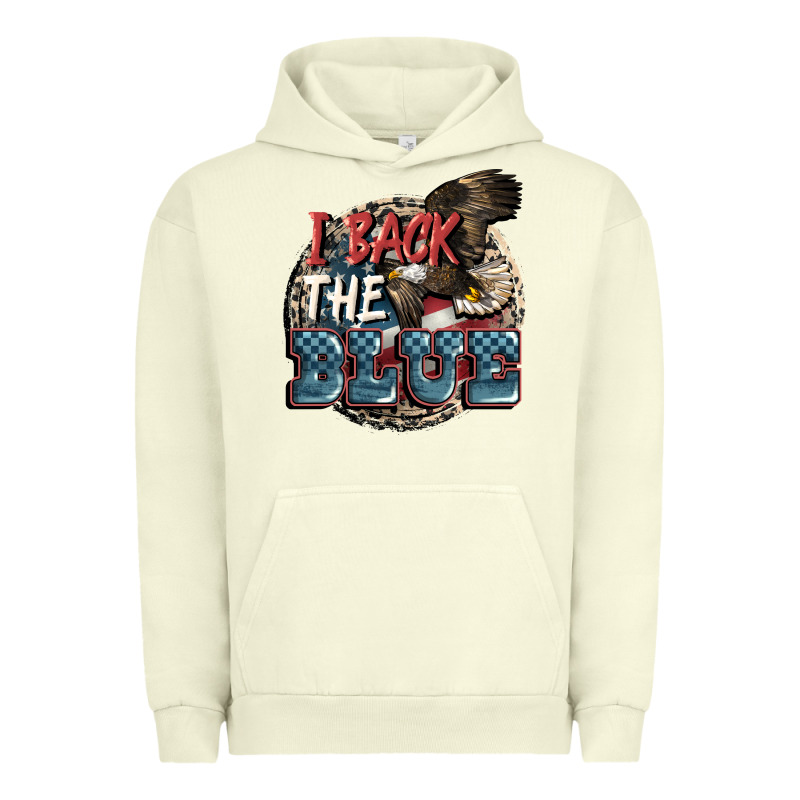 I Back The Blue Urban Hoodie by FaDigitalArtStudio | Teevron