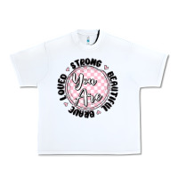 White you are strong Urban Heavy Tee - MaliasSmallBusiness