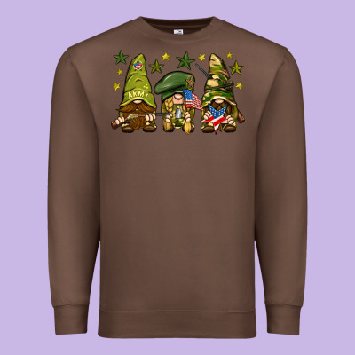 Army Gnomes 4th Of July Premium Sweatshirt Designed By Howdyjamesfarm