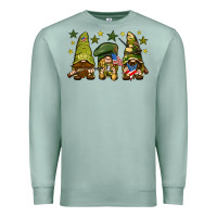 Seafoam Army Gnomes 4th of july Premium Sweatshirt - HowdyJamesFarm