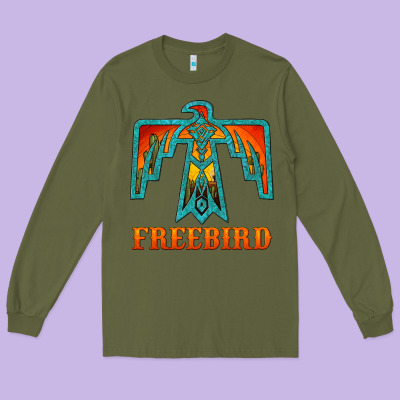 Thunderbird Freebird Long Sleeve Tee Designed By Jahusdesignshop
