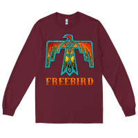 Burgundy thunderbird freebird Long Sleeve Tee - JahusDesignShop