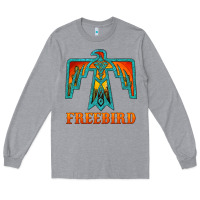Heather Grey thunderbird freebird Long Sleeve Tee - JahusDesignShop