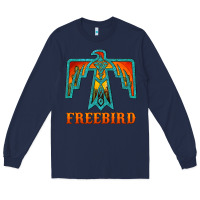 Navy thunderbird freebird Long Sleeve Tee - JahusDesignShop