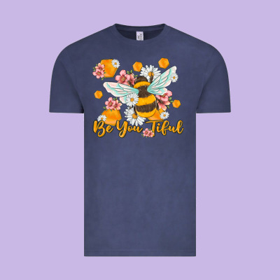 Be You Tiful Vintage Tee Designed By Maliassmallbusiness