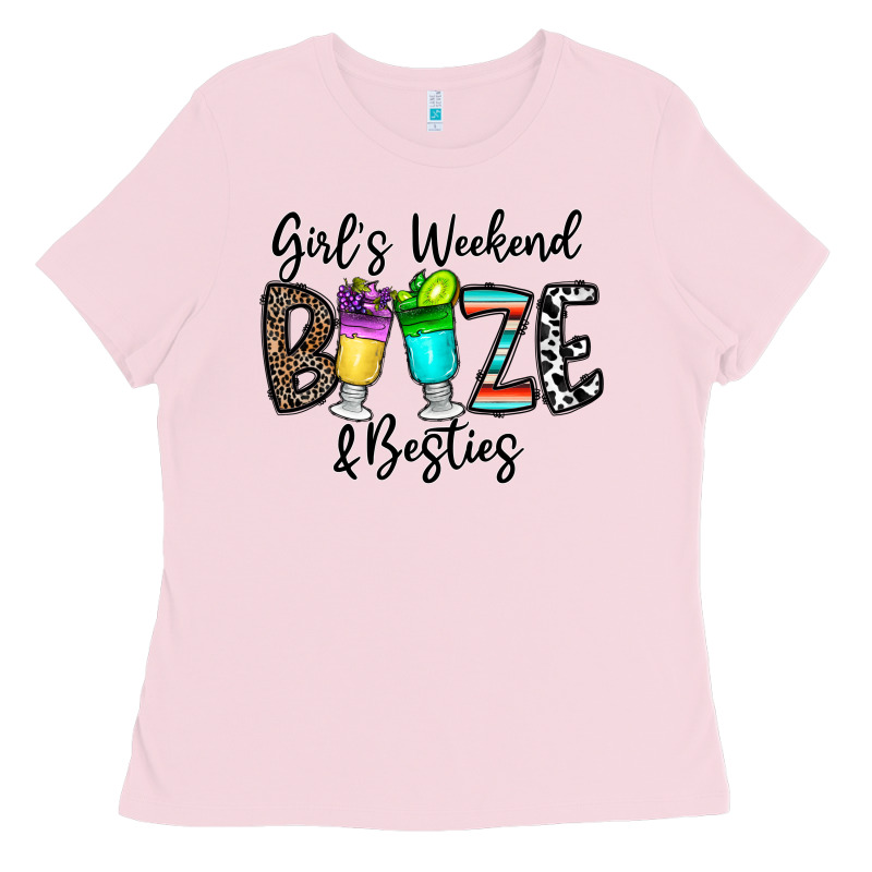 Girl's Weekend Booze & Besties Ladies Tee by CowhideDigitalArt | Teevron
