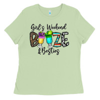 Matcha girl's weekend booze & besties Ladies Tee - CowhideDigitalArt