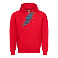Red Western Orange Border Aztec Lightning Zipper Hoodie - Bettercallsaul
