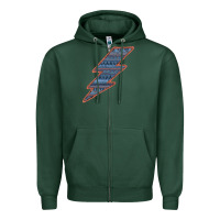 Sports Green Western Orange Border Aztec Lightning Zipper Hoodie - Bettercallsaul