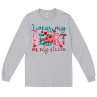 Moon Dust i wear my heart on my sleeve Long Sleeve Tee - NancyCooperArtShop