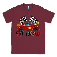 Burgundy pit crew boys birthday race car Classic Tee - MaliasSmallBusiness