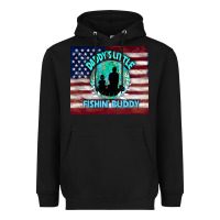 Black daddy's little fishin buddy Heavyweight Hoodie - TumblerDesignByShophia