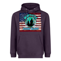 Plum daddy's little fishin buddy Heavyweight Hoodie - TumblerDesignByShophia