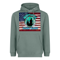 Sage daddy's little fishin buddy Heavyweight Hoodie - TumblerDesignByShophia