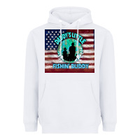 White daddy's little fishin buddy Heavyweight Hoodie - TumblerDesignByShophia