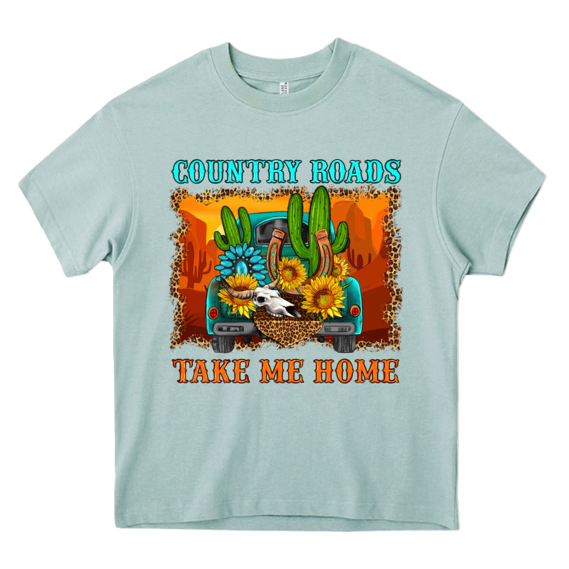 Country Roads Take Me Home Heavy Core Tee by HRA Design Shop | Teevron