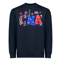 Navy 4th of july cna Heavyweight Sweatshirt - NancyCooperArtShop