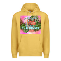 Antique Gold just a girl who loves flamingo Premium Hoodie - TumblerDesignByShophia