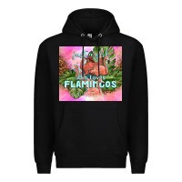 Black just a girl who loves flamingo Premium Hoodie - TumblerDesignByShophia