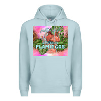 Blue Mist just a girl who loves flamingo Premium Hoodie - TumblerDesignByShophia