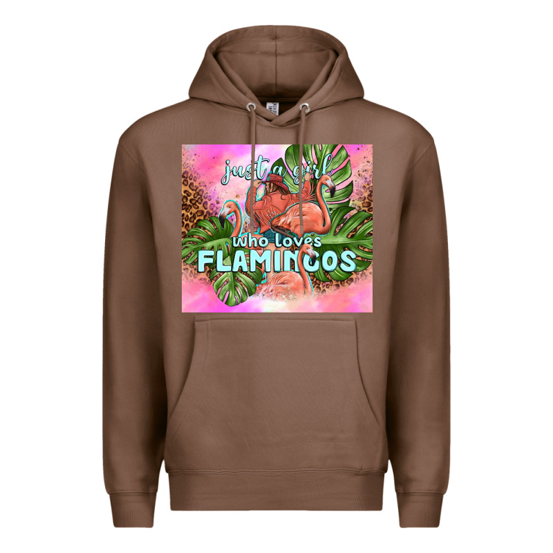 Just A Girl Who Loves Flamingo Premium Hoodie by TumblerDesignByShophia | Teevron