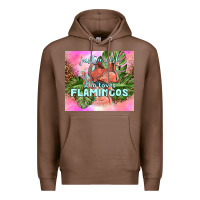 Chestnut just a girl who loves flamingo Premium Hoodie - TumblerDesignByShophia
