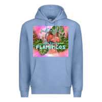 Colony Blue just a girl who loves flamingo Premium Hoodie - TumblerDesignByShophia