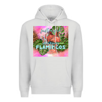 Dove Grey just a girl who loves flamingo Premium Hoodie - TumblerDesignByShophia