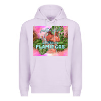 Lilac just a girl who loves flamingo Premium Hoodie - TumblerDesignByShophia
