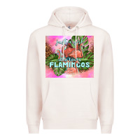 Pale Pink just a girl who loves flamingo Premium Hoodie - TumblerDesignByShophia