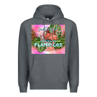 Rock just a girl who loves flamingo Premium Hoodie - TumblerDesignByShophia