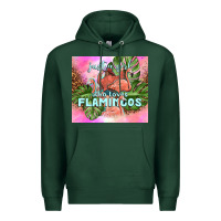 Sports Green just a girl who loves flamingo Premium Hoodie - TumblerDesignByShophia