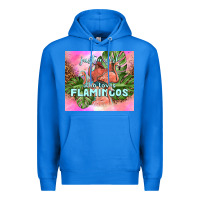 True Royal just a girl who loves flamingo Premium Hoodie - TumblerDesignByShophia