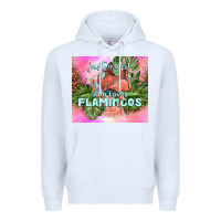 White just a girl who loves flamingo Premium Hoodie - TumblerDesignByShophia